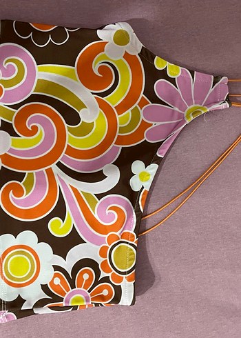 Koton Retro Desenli Mini crop