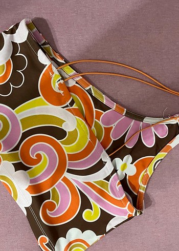 Retro Desenli Mini crop