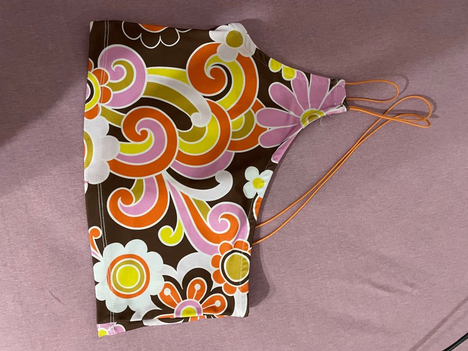 Retro Desenli Mini crop - Görsel 2