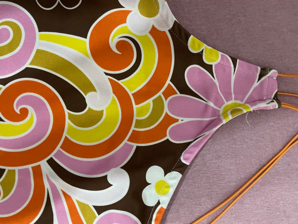 Retro Desenli Mini crop - Görsel 3