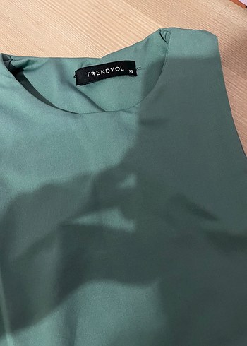 Trendyol & Milla Turkuaz Yüksek Yakalı Kolsuz Body