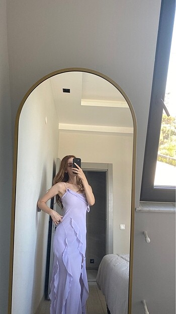 s Beden Mango Lila elbise
