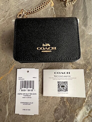 Coach Coach Mini Zincir Askılı Cüzdan