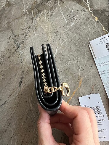 Beden siyah Renk Coach Snap Wallet