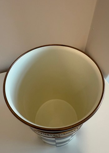 Beden Renk Mackenzie-Childs Siyah Beyaz Utensil Holder
