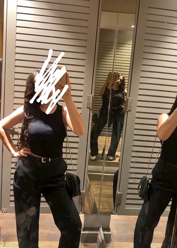 Siyah kumaş pantolon - Görsel 2