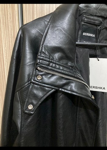 BERSHKA DERİ CEKET etiketli - Görsel 5