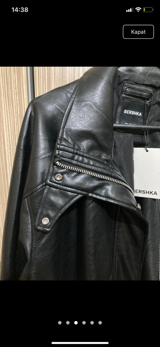 BERSHKA DERİ CEKET etiketli - Görsel 5