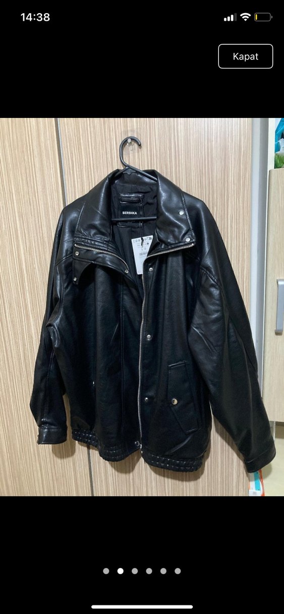 BERSHKA DERİ CEKET etiketli - Görsel 4