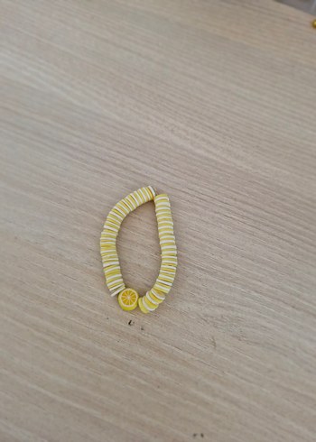 Sarı Boncuklu Minimalist Kadın Bileklik