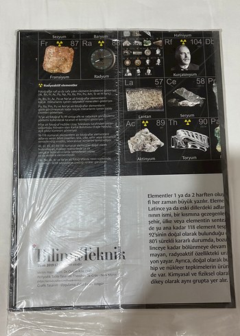Bilim ve Teknik Dergisi - Periyodik Tablolar