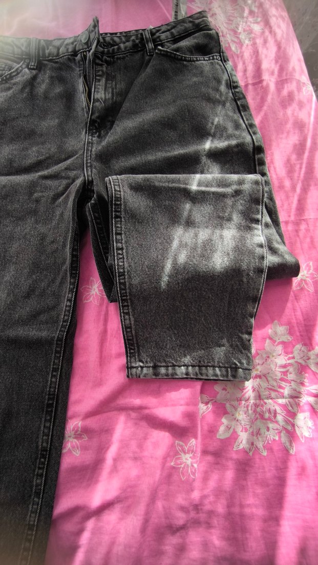 Gri Salaş Kesim Midi Kadın Kot Pantolon - Görsel 2