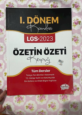 LGS 2023 1. Dönem Tüm Dersler Özet Kitapçığı