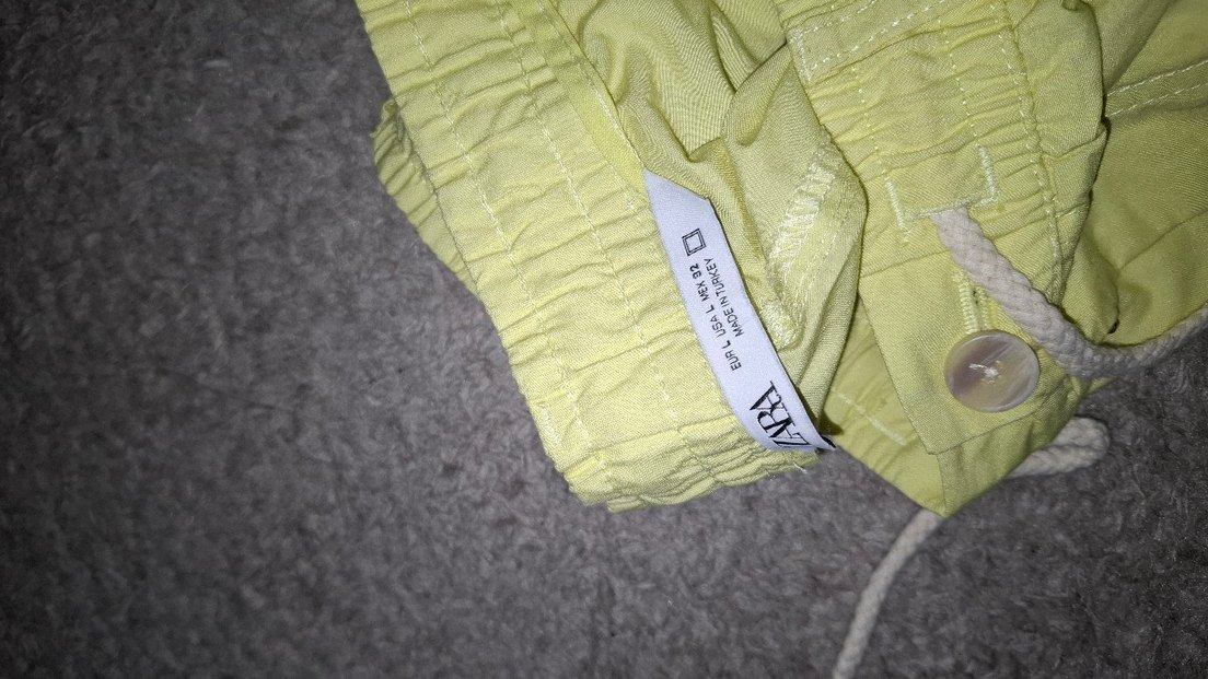 tereyağ sarısı likra kumaş pantolon - Görsel 2