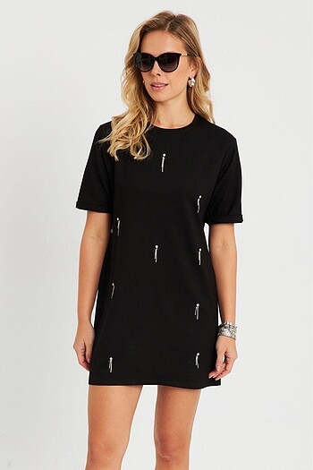 Cool & Sexy Kadın Günlük Elbise - Görsel 4