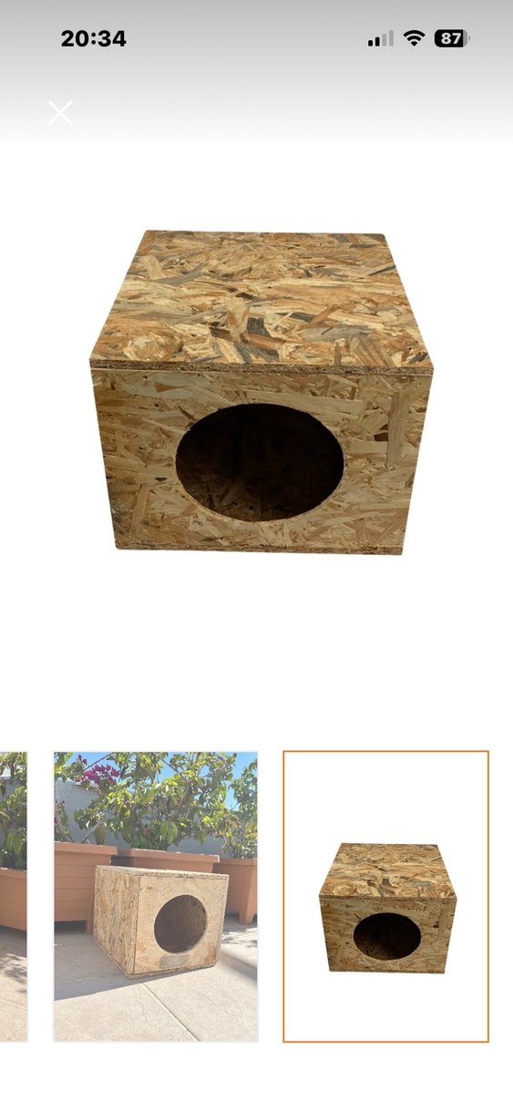 Reyo 34x27x24 cm Ahşap Kedi Evi Dış Mekan - Görsel 2