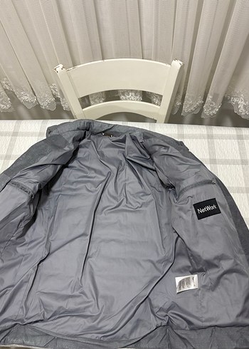 Gri Fermuarlı Erkek Kısa Mont - Görsel 4