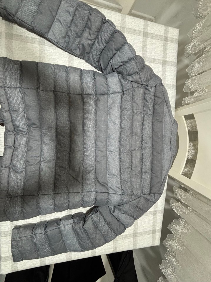 Gri Fermuarlı Erkek Kısa Mont - Görsel 3