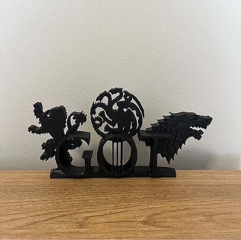 Diğer Game of thrones logo masa süsü dekor