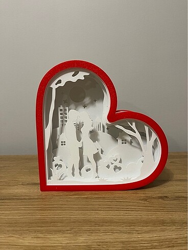 Sevgililer günü kalpli ışıklı led lamba - Görsel 9