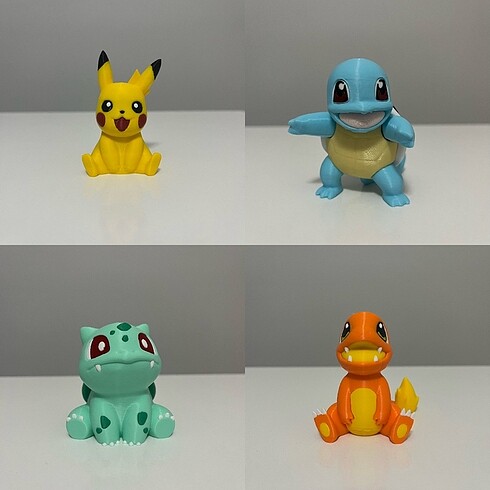 Pokemon 6.5 cm figür seti 4 adet figür