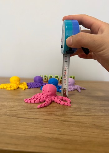 Renkli 3D Baskı Eklemli Ahtapot ADET FİYATI - Görsel 10