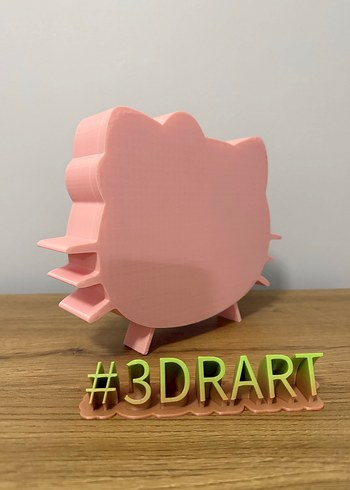 Pembe Hello Kitty Dekoratif Raf - Görsel 5