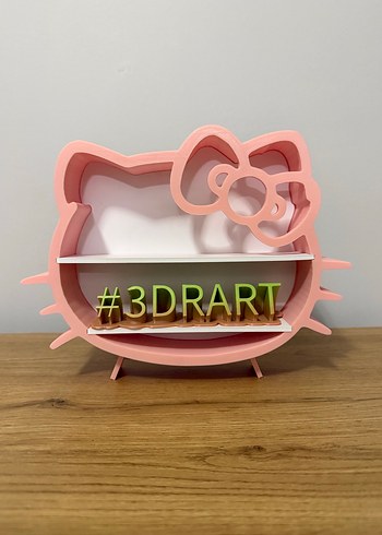 Pembe Hello Kitty Dekoratif Raf - Görsel 2