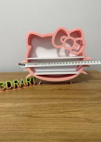 Pembe Hello Kitty Dekoratif Raf - Görsel 7