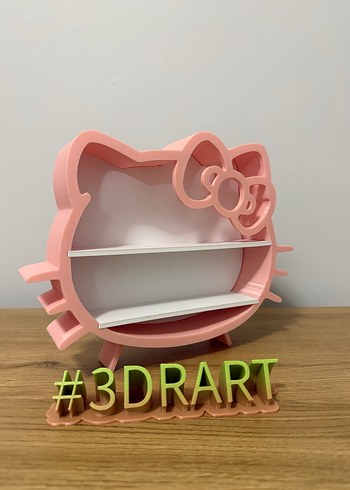 Pembe Hello Kitty Dekoratif Raf - Görsel 3