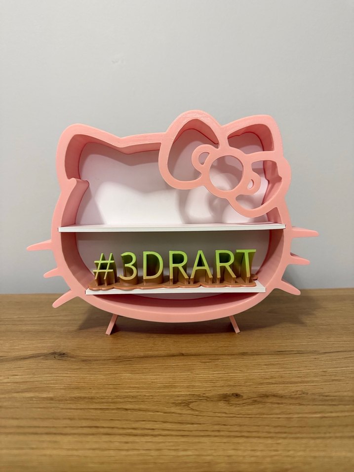 Pembe Hello Kitty Dekoratif Raf - Görsel 2