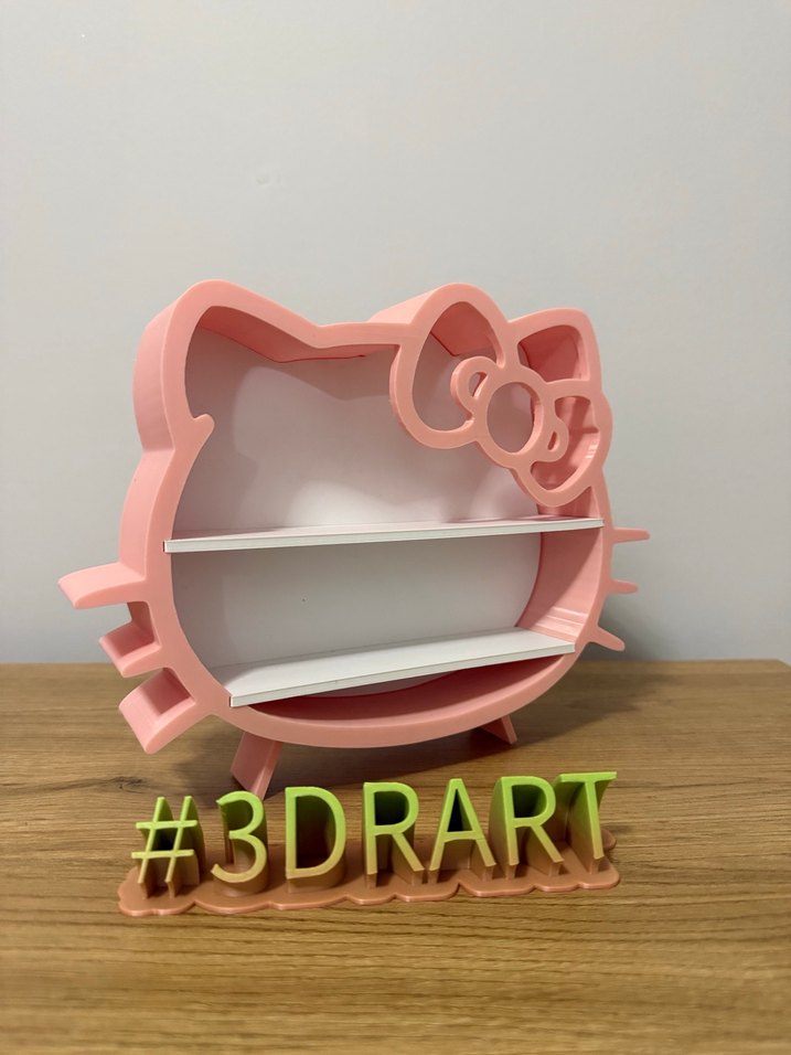 Pembe Hello Kitty Dekoratif Raf - Görsel 3