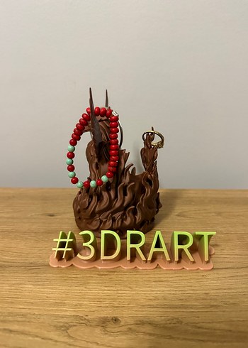 Anka kuşu dekor biblo takı organizeri - Görsel 3