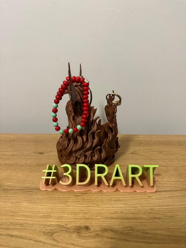 Anka kuşu dekor biblo takı organizeri - Görsel 3