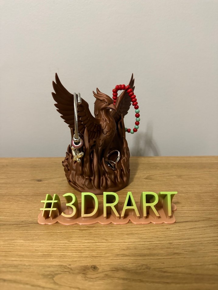 Anka kuşu dekor biblo takı organizeri - Görsel 2