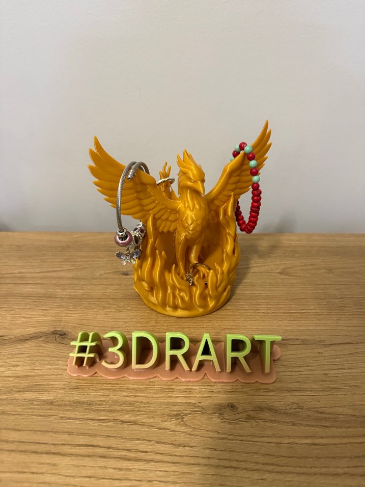 Anka kuşu phoenix biblo takı organizeri - Görsel 2