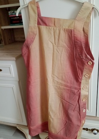 Pembe Pastel Tonlu Tie-Dye elbise mini