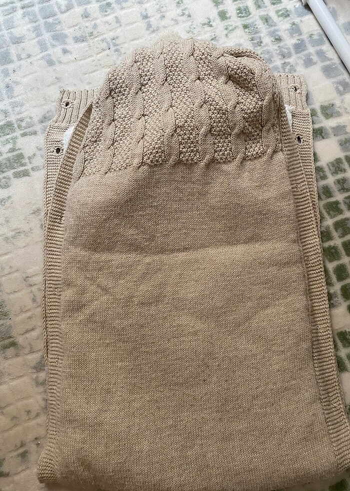 Este Butik- Triko Saç Örgülü Bebek Kundağı - Görsel 3