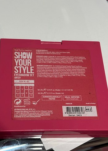 SHOW by PASTEL Çok Renkli far Paleti - Görsel 3