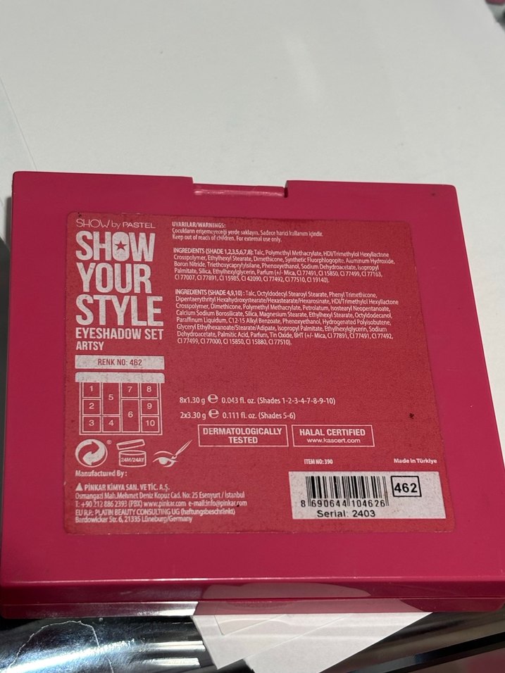 SHOW by PASTEL Çok Renkli far Paleti - Görsel 3