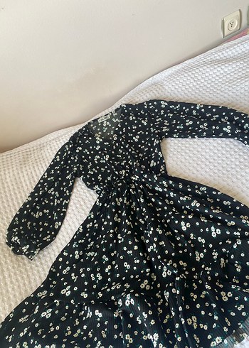 Uzun Kollu Bohem Desenli Uzun Elbise - Görsel 4