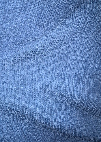 lacivert uzun drapeli elbise - Görsel 2