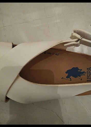 Uspa Beyaz sandalet - Görsel 2