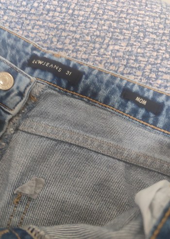 LC Waikiki Düğmeli Mavi Midi Kadın Jean