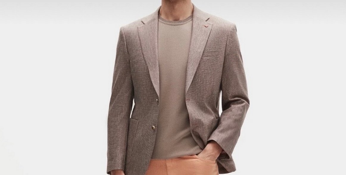 Bej Düğmeli Erkek Takım Ceketi ds damat - Görsel 2