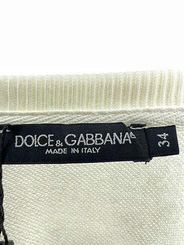 34 Beden beyaz Renk Dolce & Gabbana Sweatshirt %70 İndirimli.
