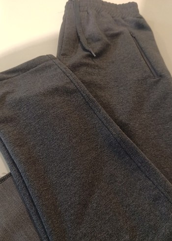 Fermuarlı Gri Erkek Eşofman Altı - Görsel 3