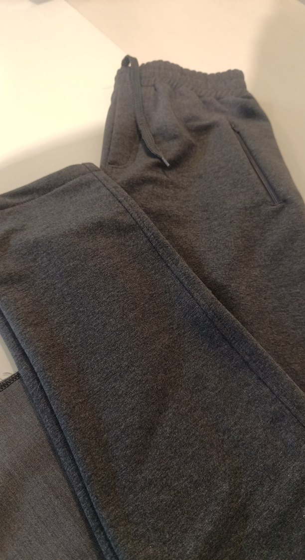 Fermuarlı Gri Erkek Eşofman Altı - Görsel 3