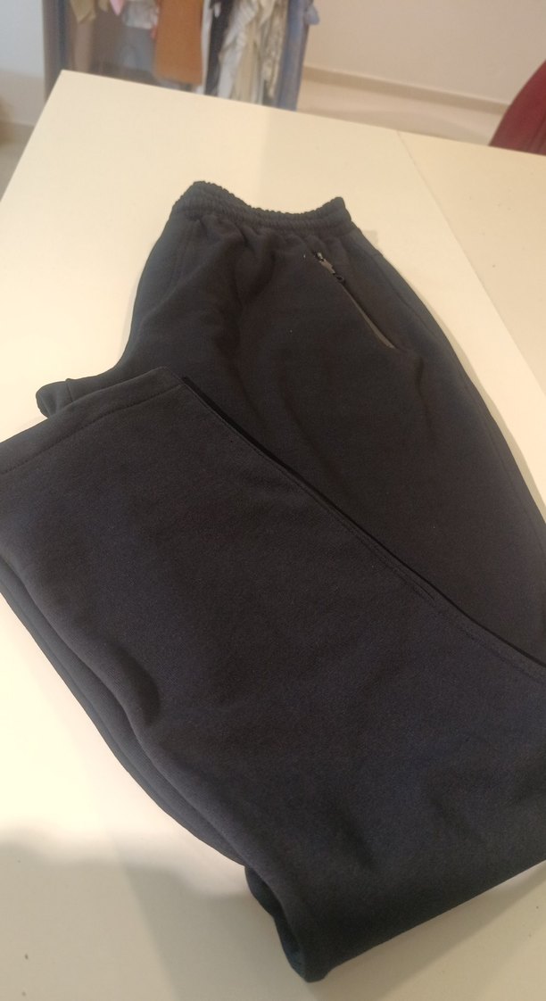 Fermuarlı Siyah Erkek Eşofman Altı - Görsel 2