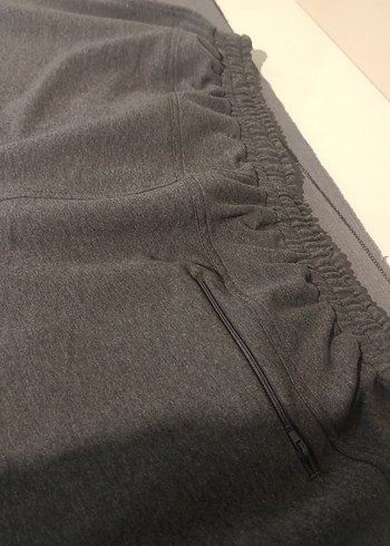 Gri Erkek Dar Kesim Eşofman Altı Fermuarlı - Görsel 2